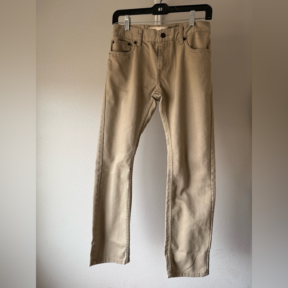 Levi’s Tan Straight-Leg Jeans boys
